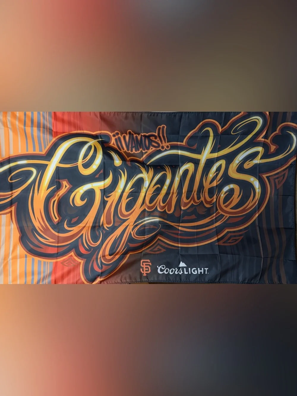 (NWOT) SF Giants x Coors Light “¡Vamos! Giants” Wall Tapestry Banner, OS